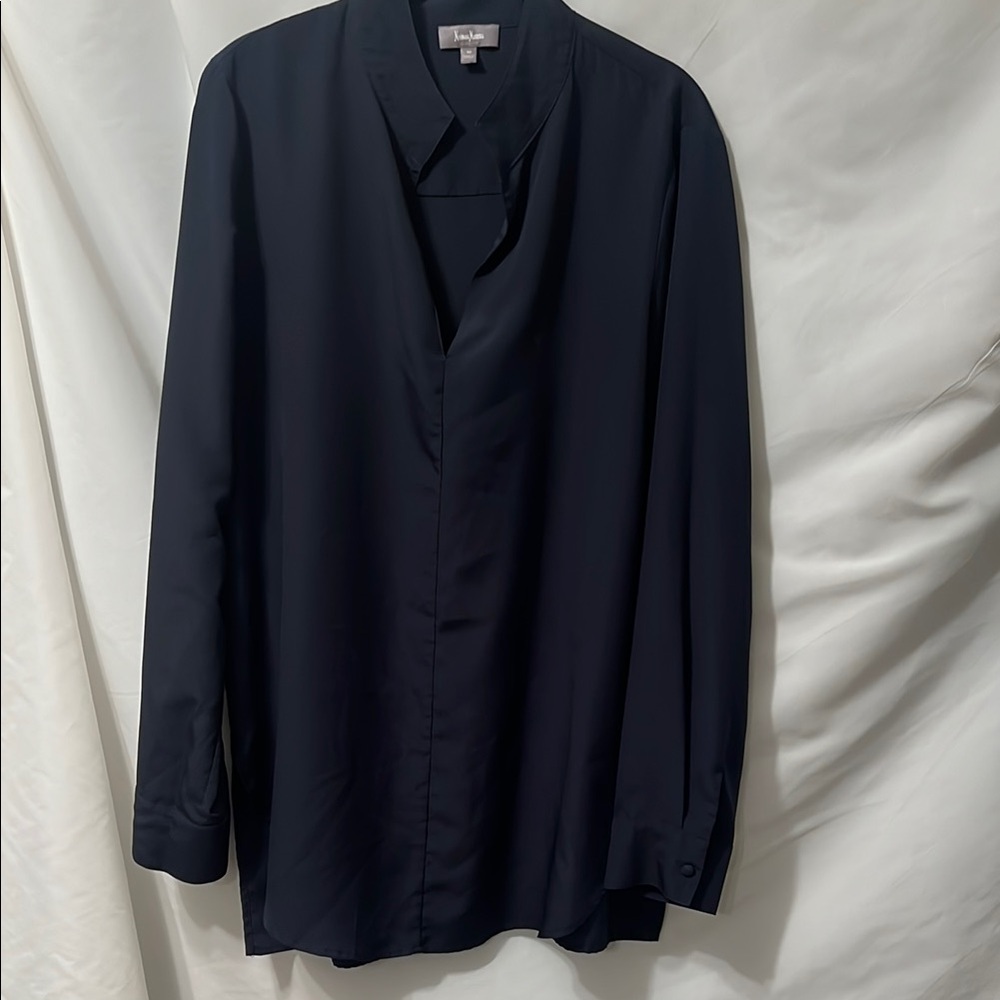 Neiman Marcus Charcoal Blouse